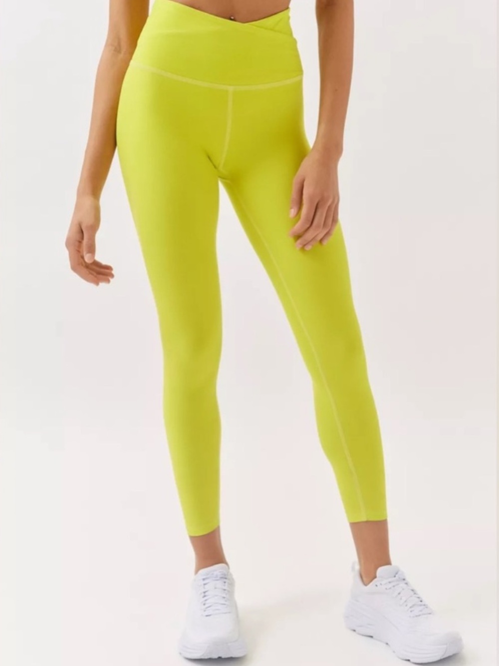 Beyond Yoga Bright Neon Yellow High-Rise V-Waist Activewear Workout Leggings
